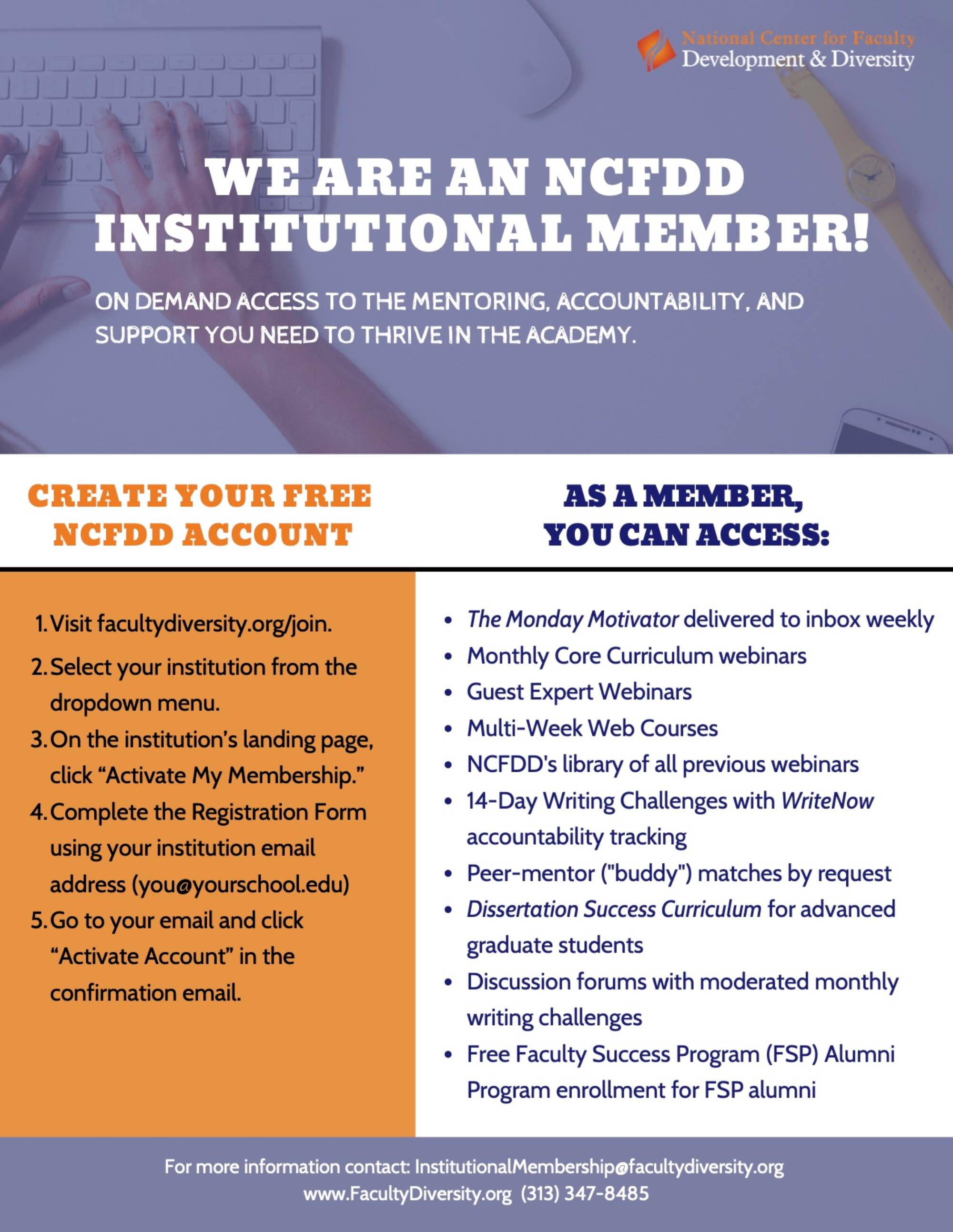 NCFDD Membership Flyer